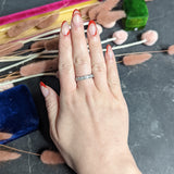 Tiffany & Co. 2.10 CTW Diamond Platinum Channel Eternity Band Ring Wilson's Estate Jewelry