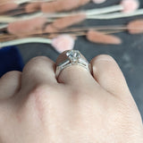 Mid-Century 1.58 CTW Diamond Platinum Engagement Ring GIA Wilson's Estate Jewelry