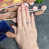 Mid-Century 2.22 CTW Emerald Cut Diamond Platinum Engagement Ring GIA Wilson's Estate Jewelry