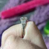 1930's Art Deco Old European 1.84 CTW Diamond Platinum Vintage Engagement Ring GIA Wilson's Estate Jewelry