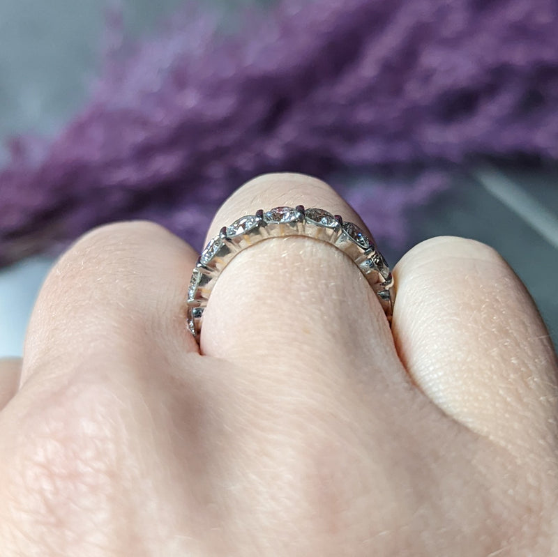 Harry winston emerald sales cut eternity band