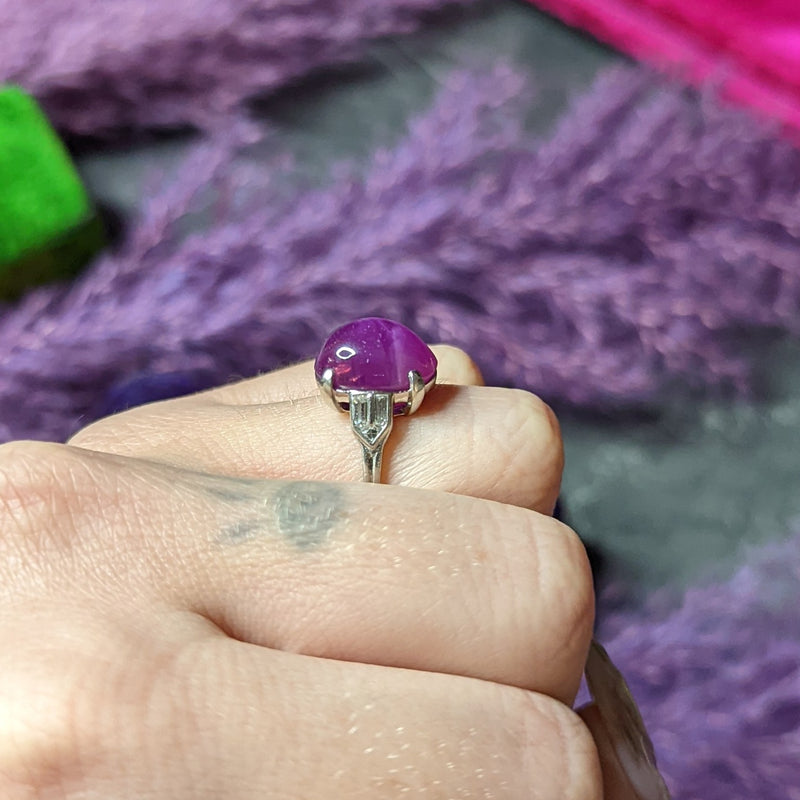 Purple Star Sapphire Ring – One's Treasure Jewellery
