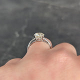 Art Deco 2.43 CTW Old Mine Cut Diamond Orange Blossom Solitaire Platinum Engagement Ring Wilson's Estate Jewelry