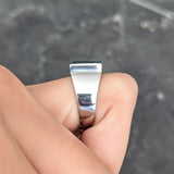 H. Stern 5.00 CTW French Cut Topaz 18 Karat White Gold Channel Band Ring Wilson's Estate Jewelry