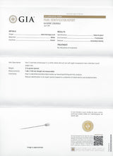 Edwardian Natural Freshwater Pearl Diamond Platinum Stickpin GIAStick Pin - Wilson's Estate Jewelry