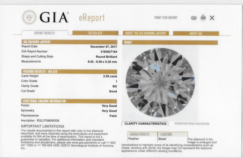 Contemporary Round Brilliant 3.50 CTW Diamond Platinum Halo Engagement Ring GIA Wilson's Estate Jewelry