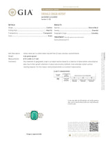 Edwardian 2.80 CTW Colombian Emerald Diamond Platinum Three Stone Ring GIARing - Wilson's Estate Jewelry