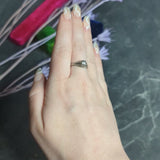 Art Deco 0.52 CTW Diamond 18 Karat White Gold Trellis Engagement Ring