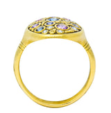 Alex Sepkus 1.80 CTW Diamond Multi-Sapphire 18 Karat Gold Constellation Ring - Wilson's Estate Jewelry