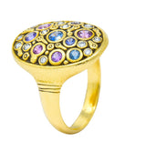 Alex Sepkus 1.80 CTW Diamond Multi-Sapphire 18 Karat Gold Constellation Ring - Wilson's Estate Jewelry