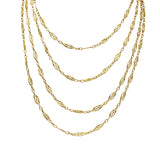 Antique Victorian 18 Karat Gold 67 Inch Watch Chain Necklace - Wilson's Estate Jewelry