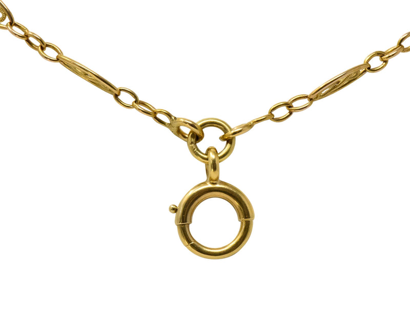 Antique Victorian 18 Karat Gold 67 Inch Watch Chain Necklace - Wilson's Estate Jewelry
