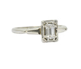 Art Deco 0.35 CTW Diamond 14 Karat White Gold Engagement Ring Wilson's Estate Jewelry