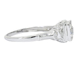 Art Deco 0.53 CTW Diamond 18 Karat White Gold Engagement Ring Wilson's Estate Jewelry