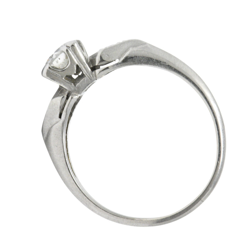 Pretty Art Deco 0.55 CTW Diamond Platinum Engagement Ring Wilson's Estate Jewelry
