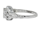 Art Deco 0.57 CTW Old European Cut Diamond Platinum Engagement Ring - Wilson's Estate Jewelry