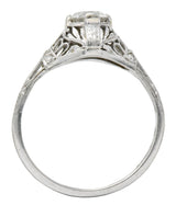 Art Deco 0.75 CTW Diamond Platinum Engagement Ring Wilson's Antique & Estate Jewelry