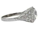 Art Deco 1.95 CTW Diamond Platinum Engagement Ring - Wilson's Estate Jewelry