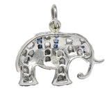 Art Deco 1920's 0.30 CTW Diamond Platinum Lucky Elephant Charm - Wilson's Estate Jewelry
