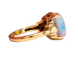 Art Deco 1920's Jelly Opal 10 Karat Gold Art Deco Ring Wilson's Estate Jewelry