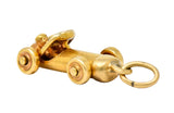 Art Deco Articulated 14 Karat Gold Soapbox Derby Charm - Wilson's Estate Jewelry