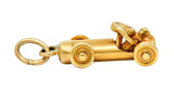 Art Deco Articulated 14 Karat Gold Soapbox Derby Charm - Wilson's Estate Jewelry