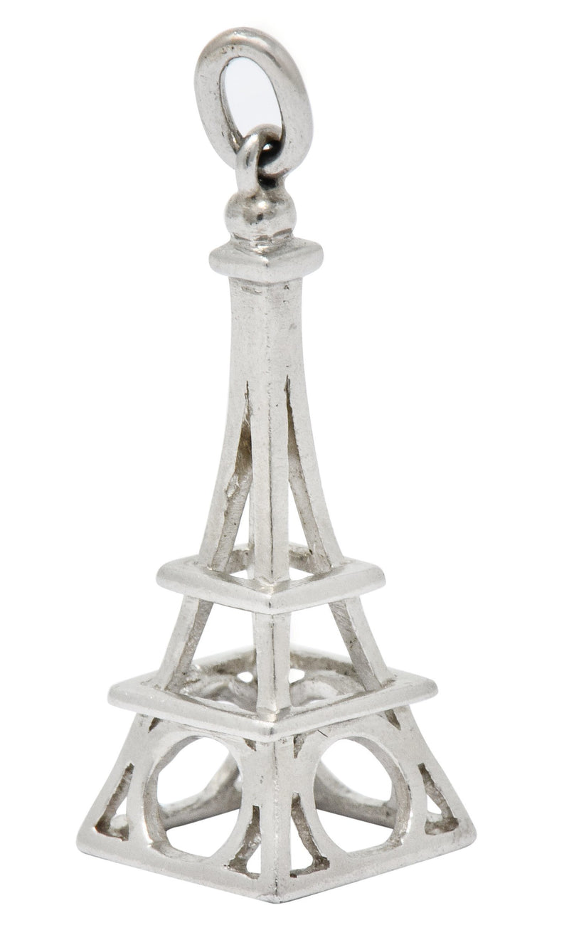 Art Deco Platinum Eiffel Tower Charm Circa 1930 - Wilson's Estate Jewelry