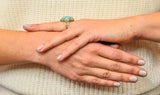 Art Deco Turquoise Seed Pearl 14 Karat Gold Fashion Ring - Wilson's Estate Jewelry