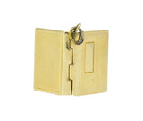 Art Nouveau 14 Karat Gold Lord's Prayer Book Charm Wilson's Estate Jewelry