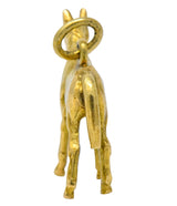 Art Nouveau 14 Karat Gold Realistic Horse Charm - Wilson's Estate Jewelry