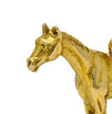 Art Nouveau 14 Karat Gold Realistic Horse Charm - Wilson's Estate Jewelry