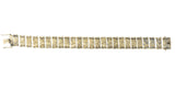 Art Nouveau 9 Karat Gold Asian Scenic Panel Link Bracelet Wilson's Estate Jewelry