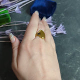Art Nouveau Sapphire 14 Karat Gold Signet Ring