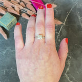 Bold Retro 2.34 CTW Old European Diamond Platinum Vintage Engagement Ring GIA