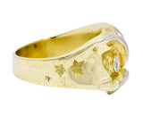 Bailey Banks & Biddle Victorian Diamond 14 Karat Gold Owl Ring - Wilson's Estate Jewelry