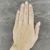 Antique Art Deco 1.27 CTW Old European Cut Diamond Platinum Floral Engagement Ring