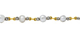 Belle Epoque French Pearl Diamond Platinum 18 Karat Gold Bracelet Circa 1910 - Wilson's Estate Jewelry