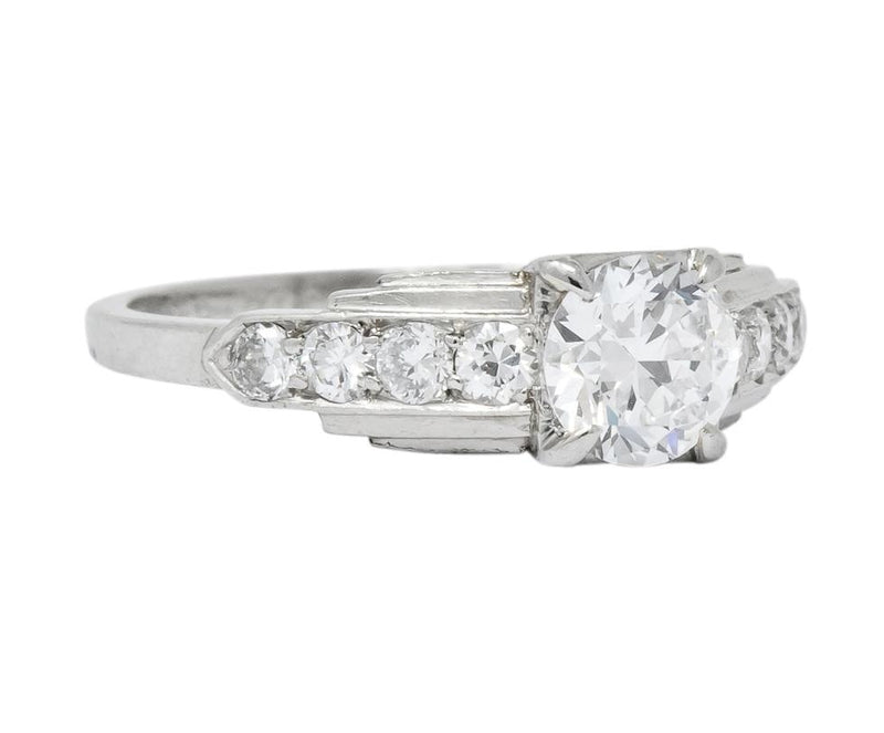 Birks Retro 0.82 CTW Diamond Platinum Engagement Ring Wilson s