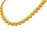 Buccellati 1970's Diamond 18 Karat Gold Flower Necklace - Wilson's Estate Jewelry