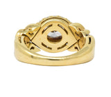 Bulgari 1.55 CTW Diamond 18 Karat Gold Alveare Ring CA 1980 Wilson's Estate Jewelry