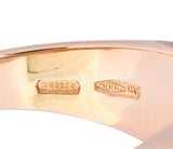 Bulgari 14.24 CTW Blue Topaz Diamond 18 Karat Gold Italian Tronchetto Ring - Wilson's Estate Jewelry