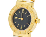 Bulgari 18 Karat Tri-Color Gold Tubogas Serpenti Flex Band Quartz Wrist Watch - Wilson's Estate Jewelry