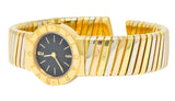 Bulgari 18 Karat Tri-Color Gold Tubogas Serpenti Flex Band Quartz Wrist Watch - Wilson's Estate Jewelry