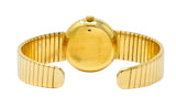 Bulgari 18 Karat Yellow Gold Tubogas Serpenti Flex Band Quartz Wrist Watch - Wilson's Estate Jewelry