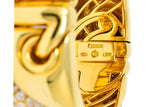 Bulgari 4.30 CTW Diamond 18 Karat Gold Stylized Link Cuff Bracelet - Wilson's Estate Jewelry