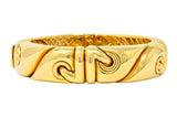 Bulgari 4.30 CTW Diamond 18 Karat Gold Stylized Link Cuff Bracelet - Wilson's Estate Jewelry