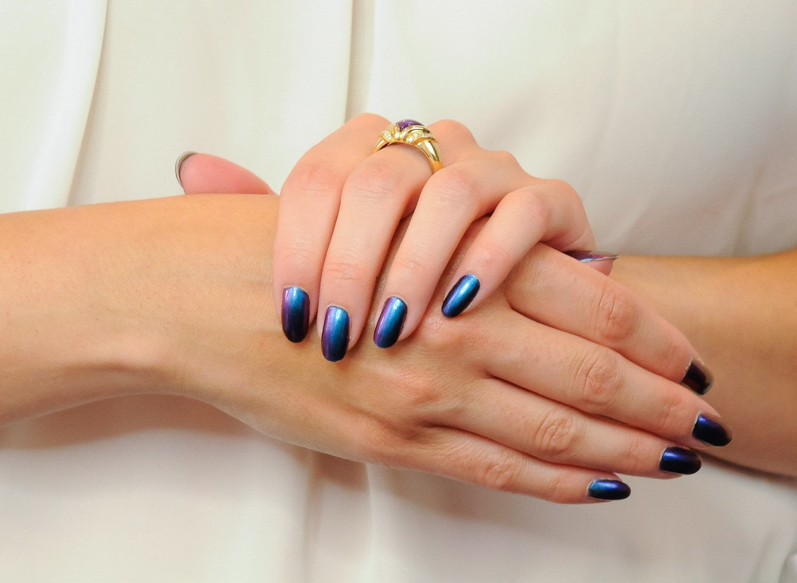 Bulgari Amethyst Diamond 18 Karat Gold Ring - Wilson's Estate Jewelry