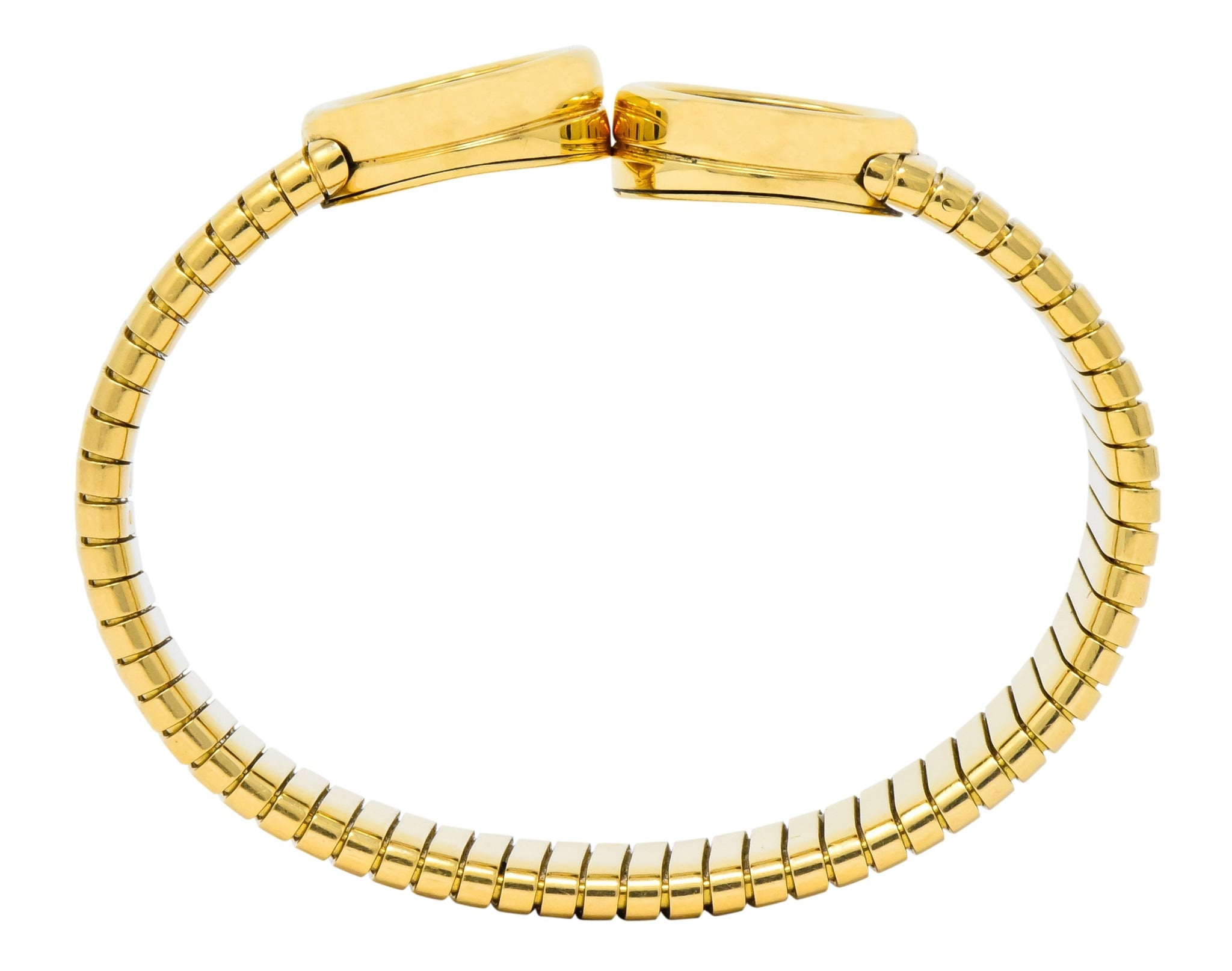 Bulgari Ancient Coin 18 Karat Gold Monete Emperor Constans of Rome Bangle Bracelet - Wilson's Estate Jewelry