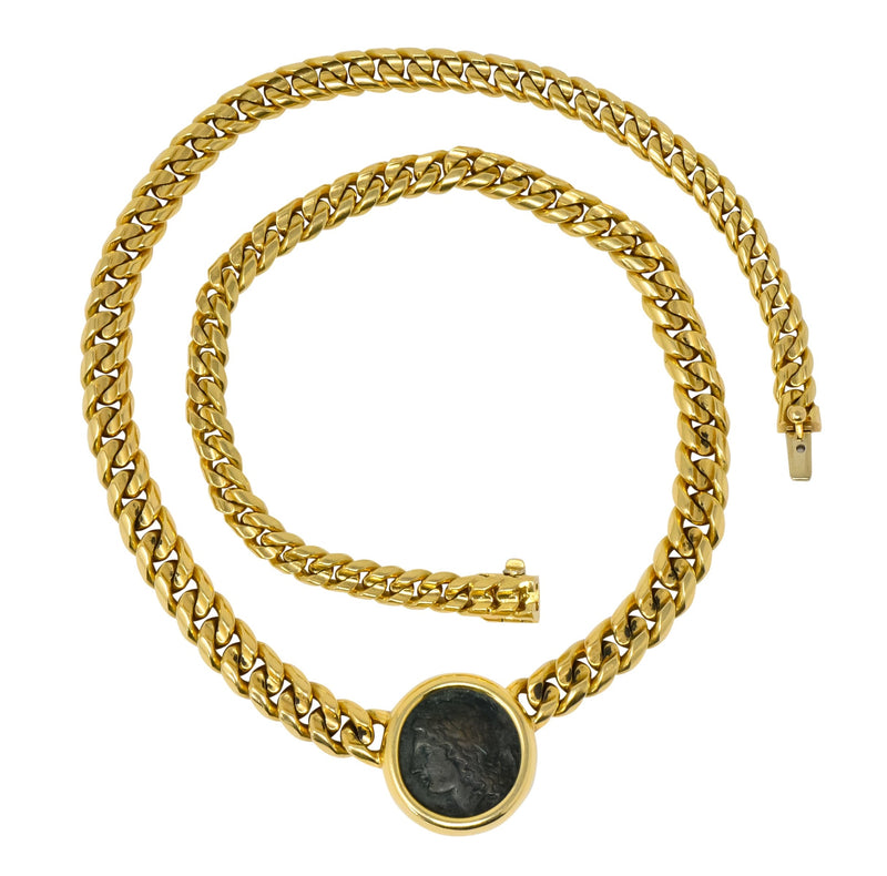Bulgari Monete Gold Necklace Ancient Roman Coin For Sale at 1stDibs |  bulgari roman coin necklace, bulgari chaine