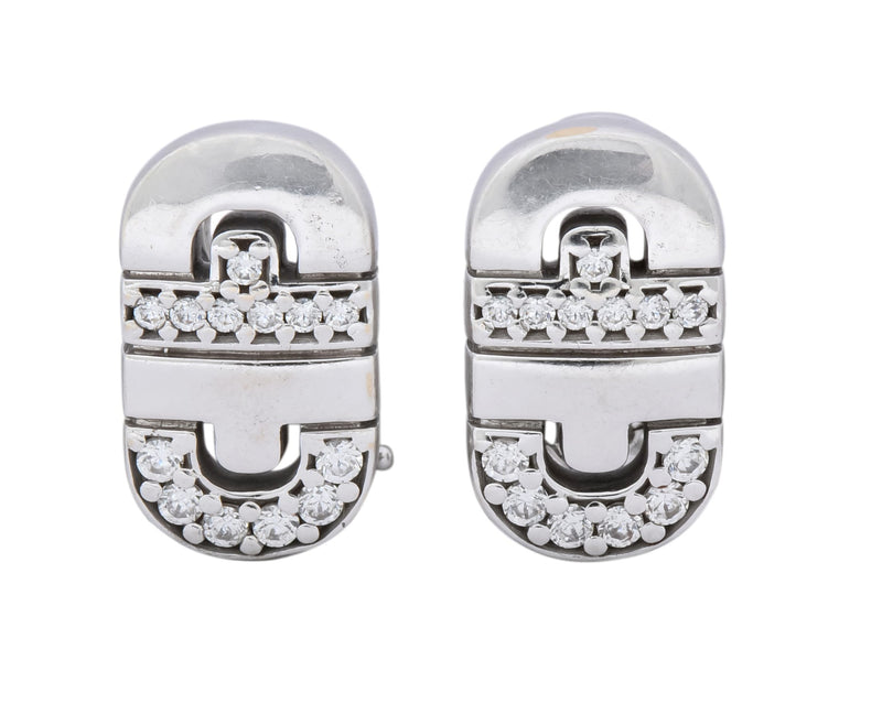 Bvlgari earrings white 2025 gold